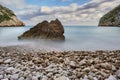 Landscape of Cala de la Granadella, in Javea