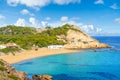 Landscape with Cala Pregonda beach, Menorca Royalty Free Stock Photo