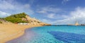 Landscape with Cala Pregonda, Menorca island Royalty Free Stock Photo