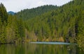 Landscape of calmness in the Red lake Romania Royalty Free Stock Photo