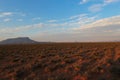 Landscape of Camdeboo National Park during the sunset in South Africa