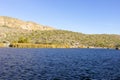 Landscape Canyon Lake, Reservoirs Formed by Damming of Salt River in US, Arizona, Salt Royalty Free Stock Photo
