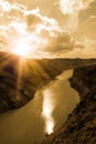 Landscape canyon river