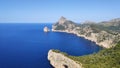 Landscape of Cap De Formentor, view from Mirador Es Colomer, Palma de Mallorca, Spain Royalty Free Stock Photo