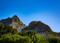 Landscape of Cape Town with seldom view of the Table Mountain without clouds in South Africa Royalty Free Stock Photo