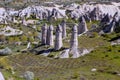 landscape of Cappadocia in Turkey, incredible rock formations Royalty Free Stock Photo