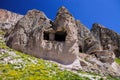 landscape of Cappadocia in Turkey, incredible rock formations Royalty Free Stock Photo