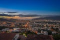 Landscape caracas night sunset sky Royalty Free Stock Photo