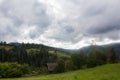 Landscape in Carpathians in auturmn