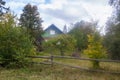 Landscape in Carpathians in auturmn