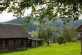 Landscape in Carpathians in auturmn