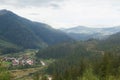 Landscape in Carpathians in auturmn.