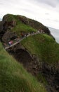 Carrick-a-rede rope bridge, antrim coast, northern ireland Royalty Free Stock Photo