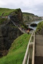 Carrick-a-rede rope bridge, antrim coast, northern ireland Royalty Free Stock Photo