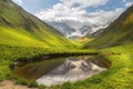 Landscape, Caucasus mountain range, Juta valley, Kazbegi region, Georgia