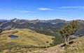 Landscape in the Central Massif in France