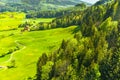 Landscape of central Switzerland. Aegeri Royalty Free Stock Photo