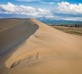 The landscape with Chara desert sands colored Royalty Free Stock Photo