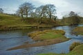 Landscape, Chatsworth Park, River Derwent, Peak District, Derbyshire,
