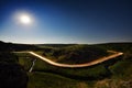 Landscape from Cheile Dobrogei, Romania in the summer evening