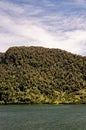 Landscape of Chilean fjords in Aysen fjord - Puerto Chacabuco, Chile Royalty Free Stock Photo