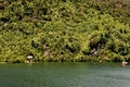 Landscape of Chilean fjords in Aysen fjord - Puerto Chacabuco, Chile Royalty Free Stock Photo