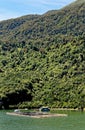 Landscape of Chilean fjords in Aysen fjord - Puerto Chacabuco, Chile Royalty Free Stock Photo