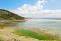 Landscape of Cies Islands in Atlantic, Spain Royalty Free Stock Photo