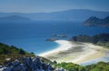 Landscape from the Cies Islands, Galicia, Spain Royalty Free Stock Photo