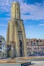 City of Calais and its famous watchtower in Hauts-de-France