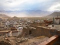 Landscape city of Lah ladakh, India Royalty Free Stock Photo