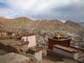 Landscape city of Lah ladakh, India Royalty Free Stock Photo