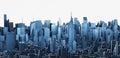 Landscape city tall building big city cityscape architecture scenery 3D illustration