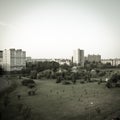 Landscape of city from the top