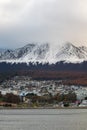 Landscape of the city of Ushuaia. Land of Fire.