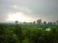 Mexico City landscape from Chapultepec park Royalty Free Stock Photo