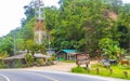 Landscape cityscape panorama roads cars buildings forest nature Phuket Thailand