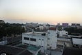 Landscape and cityscape with traffic road of Phitsanulok city in