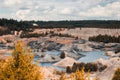 Landscape. Clay quarry for the extraction of clay Royalty Free Stock Photo