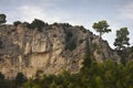 Landscape with cliffs and forest