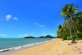 Landscape of Clifton beach near Cairns Queensland Australia Royalty Free Stock Photo