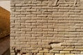 Brick Wall with Cuneiform Script Engraved on it inside Babylon City Royalty Free Stock Photo
