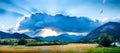 Landscape with a cloud Royalty Free Stock Photo