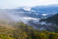 Landscape with clouds, jungles, mountains and crops Andes, Ecuador Royalty Free Stock Photo