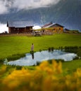 Landscape photo was taken at Badara Plateau, Rize, Turkey Royalty Free Stock Photo