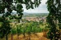 Landscape with a cloudy sky of the village Wendelsheim near Rottenburg in Germany