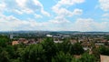 Landscape with Cluj Arena Stadium, the Polyvalent Hall and city center of Cluj Napoca