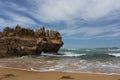 Sandy beach at Brenton on Sea Royalty Free Stock Photo