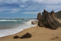 Sandy beach at Brenton on Sea Royalty Free Stock Photo