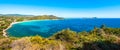 Landscape of coast of Sardinia - Villasimius Royalty Free Stock Photo